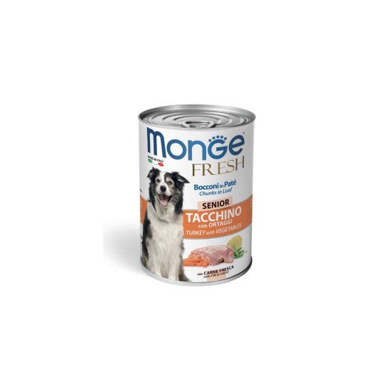 Monge Fresh - konzerva za pse Senior ćuretina i povrće 400g