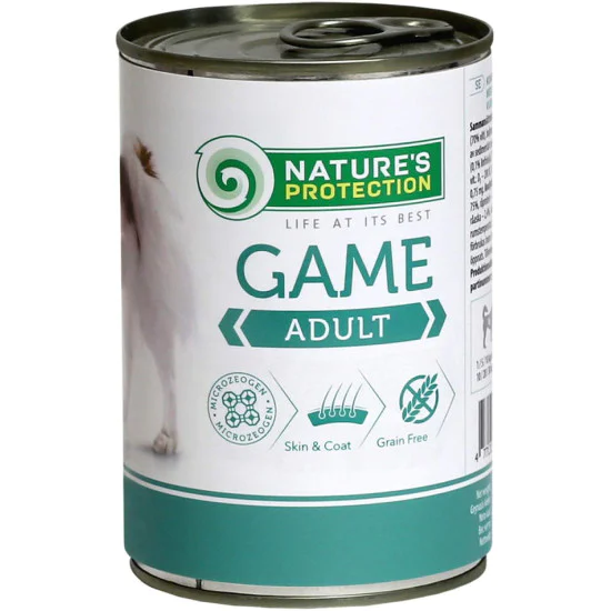 Nature's Protection konzerva za pse - Game 400g Nature's Protection konzerva za pse - Game 400g