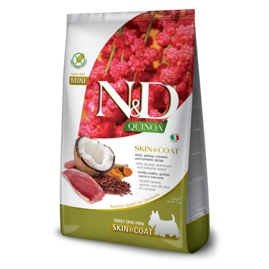N&D Quinoa hrana za pse Mini Skin&Coat - Duck 2.5kg