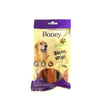 BONEY poslastice za pse Bacon Strips 150g