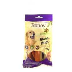 BONEY poslastice za pse Bacon Strips 150g