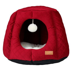 Kućica za pse - Red velvet 48x48x38cm