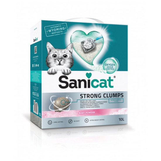 SANICAT grudvajući posip za mačke Strong Clumps - 6L SANICAT grudvajući posip za mačke Strong Clumps 6L
