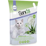 Sanicat silikonski posip za mačke Diamonds Aloe Vera 5L