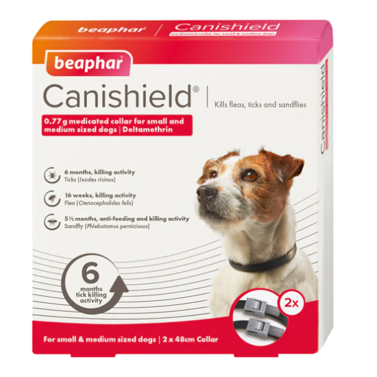 Beaphar Canishield ogrlica protiv buva i krpelja za male pse - S/M 48cm