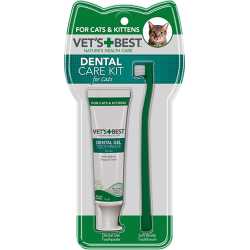 Vet's Best Dental komplet za mačke - četkica i pasta za zube