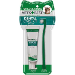 Vet's Best Dental komplet za mačke - četkica i pasta za zube