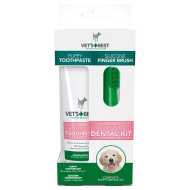 Vet's Best Dental komplet za štence - četkica i pasta za zube