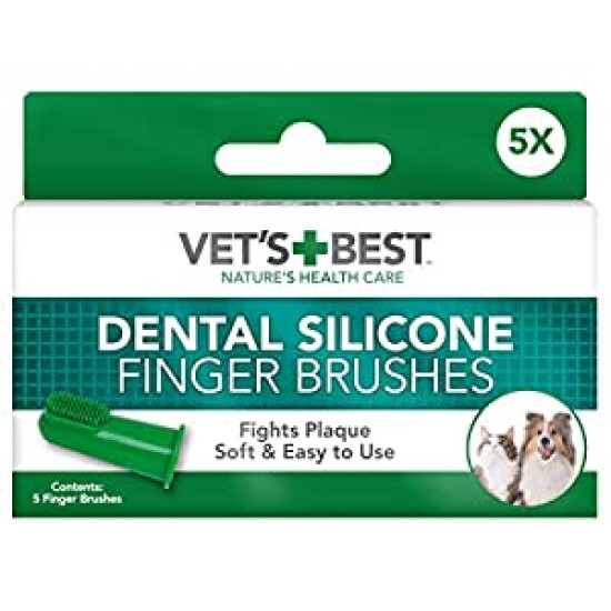 Vets Best Dental silikonska četkica za zube 5kom