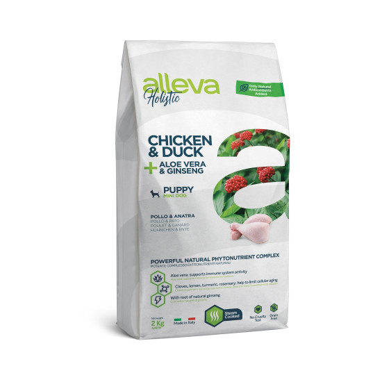 Alleva hrana za pse HOLISTIC Mini Puppy&Junior - piletina  i pačetina 12kg