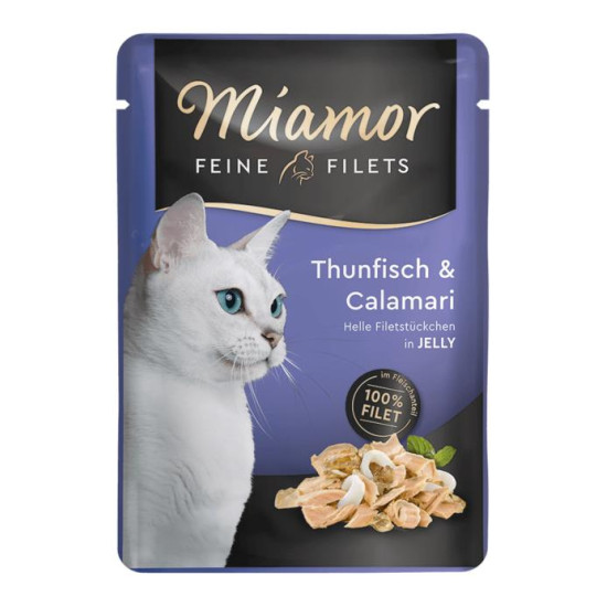 Miamor Feine Filets sos za mačke - Tuna i kalamari 100g Miamor Feine Filets sos za mačke - Tuna i kalamari 100g