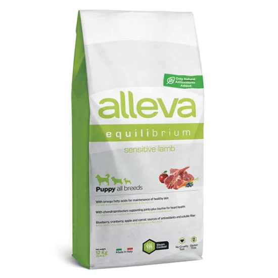 Alleva hrana za pse EQUILIBRIUM SENSITIVE Puppy All Breeds - jagnjetina 12kg