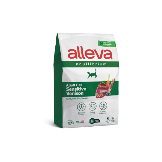 Alleva hrana za mačke EQUILIBRIUM SENSITIVE Adult - divljač 1.5kg