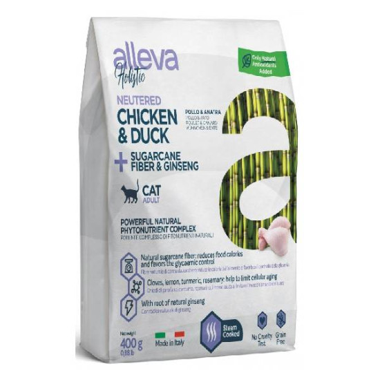 Alleva hrana za mačke HOLISTIC NEUTERED Adult - piletina i pačetina 10kg
