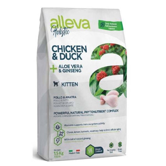 Alleva hrana za mačke HOLISTIC Kitten - piletina i pačetina 10kg