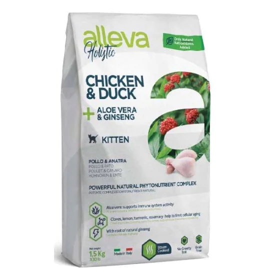 Alleva hrana za mačke HOLISTIC Kitten - piletina i pačetina 400g