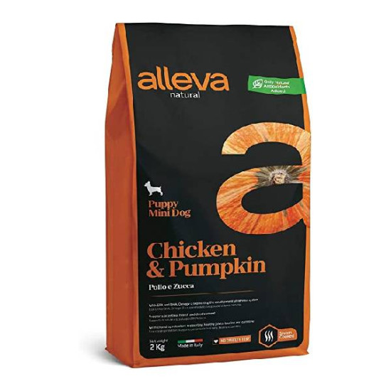 Alleva hrana za pse NATURAL Puppy Mini - piletina i bundeva 2kg