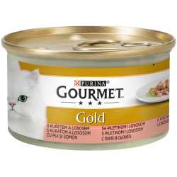 GOURMET GOLD piletina i losos u sosu 85g