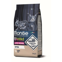 MONGE BWild hrana za mačke Low Grain Kitten - guska 1.5kg