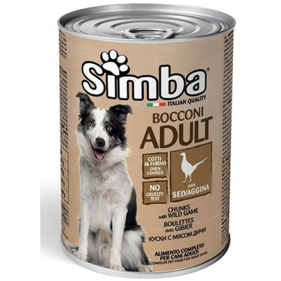 SIMBA konzerva za pse - divljač 415g