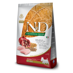 N&D Ancestral Grain hrana za pse Senior Mini - Piletina i nar 2.5kg