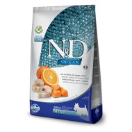 N&D Ocean hrana za pse Adult Mini - Bakalar, Bundeva i narandža 7kg