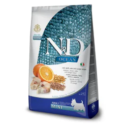 N&D Ocean hrana za pse Adult Mini - Bakalar, Spelta i ovas 2.5kg