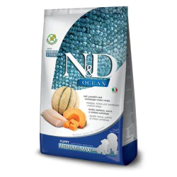 N&D Ocean hrana za pse Puppy Medium&Maxi - Bakalar, Bundeva i dinja 12kg