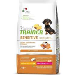 Trainer Natural SENSITIVE No Gluten hrana za pse Puppy - Losos - Small&Toy Puppy 2kg