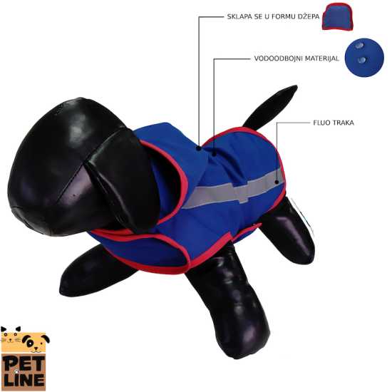 Kabanica za pse  PETLINE P125S-36 31.5cm