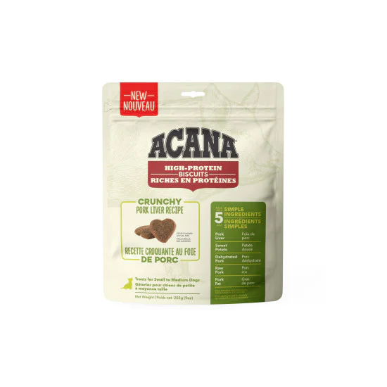Acana Crunchy Monoprotein poslastice za pse - Svinjska jetra 100g Acana Crunchy Monoprotein poslastice za pse - Svinjska jetra 100g