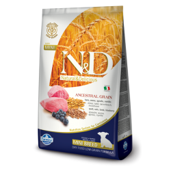 N&D Ancestral Grain hrana za pse Puppy Mini - Jagnjetina i borovnica 2.5kg