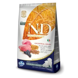 N&D Ancestral Grain hrana za pse Puppy Medium&Maxi - Jagnjetina i borovnica 12kg