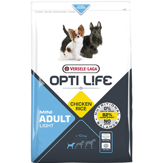 Opti Life hrana za pse Adult Light Mini 2.5kg