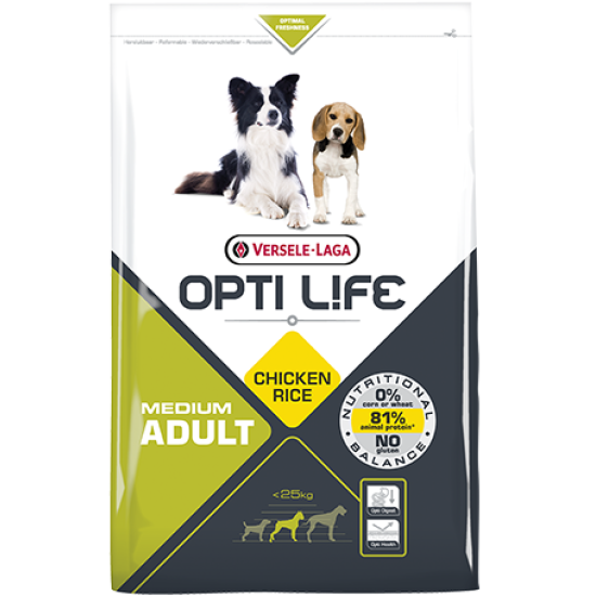 Opti Life hrana za pse Adult Medium 2.5kg