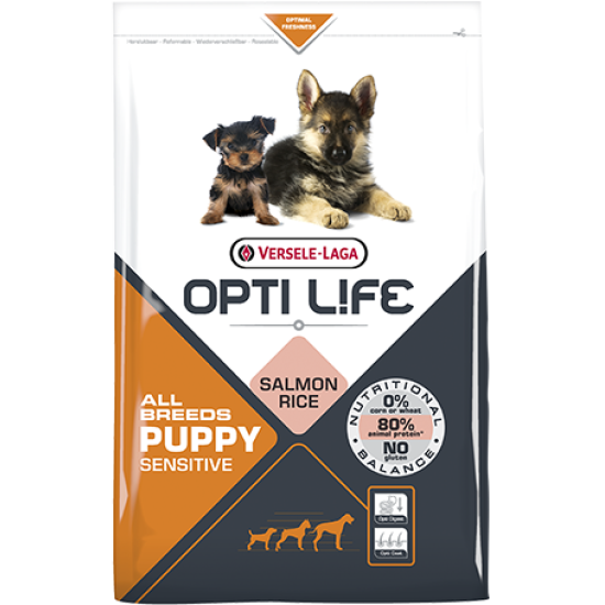 Opti Life hrana za pse Puppy Sensitive 12.5kg