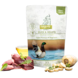 Isegrim sosić za pse - pačetina i srca 410g