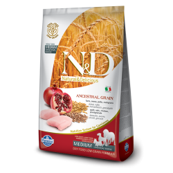 N&D Ancestral Grain hrana za pse Adult Medium&Maxi - Piletina i nar 12kg