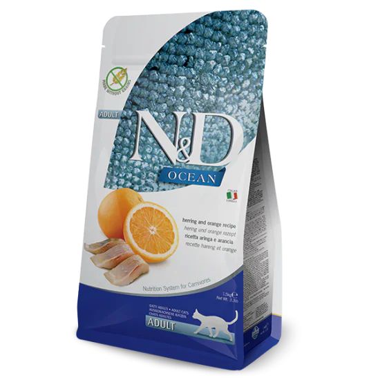 N&D Ocean hrana za mačke - Haringa i narandža 300g
