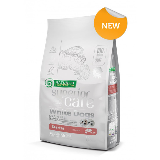 Nature's Protection Superior Care Puppy Starter hrana za bele pse - Losos 1.5kg Natures Protection Superior Care Puppy Starter hrana za bele pse - Losos 1.5kg