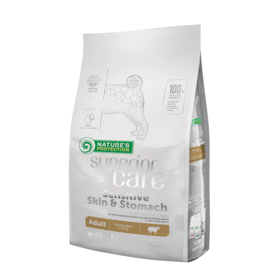 Nature's Protection Superior Care Skin&Stomach hrana za osetljive pse malih rasa - Jagnjetina 10kg
