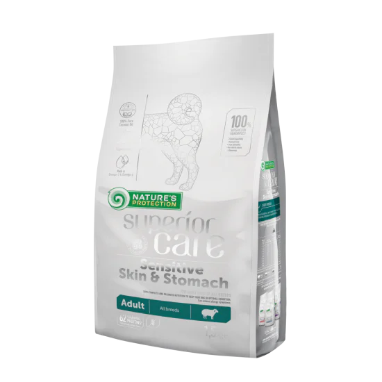 Nature's Protection Superior Care Skin&Stomach hrana za osetljive pse svih rasa - Jagnjetina 1.5kg