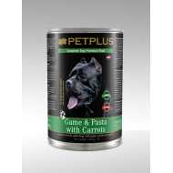 PetPlus konzerva za pse - divljač, nudle i šargarepa 1240g