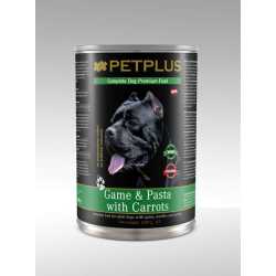 PetPlus konzerva za pse - divljač, nudle i šargarepa 1240g