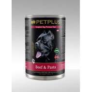 PetPlus konzerva za pse - govedina i nudle 1240g