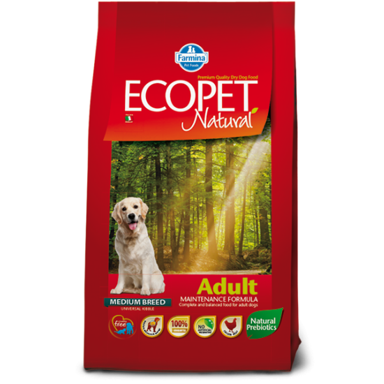 Ecopet hrana za pse Natural ADULT MEDIUM 12kg