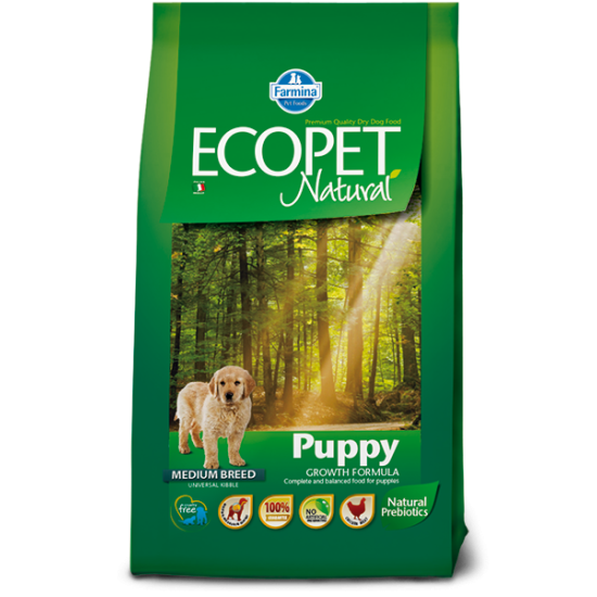 Ecopet hrana za pse Natural PUPPY MEDIUM 2.5kg