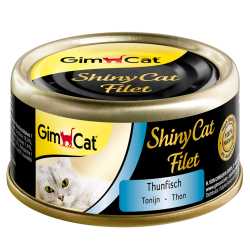 GimCat ShinyCat konzerva tuna i racici 70g