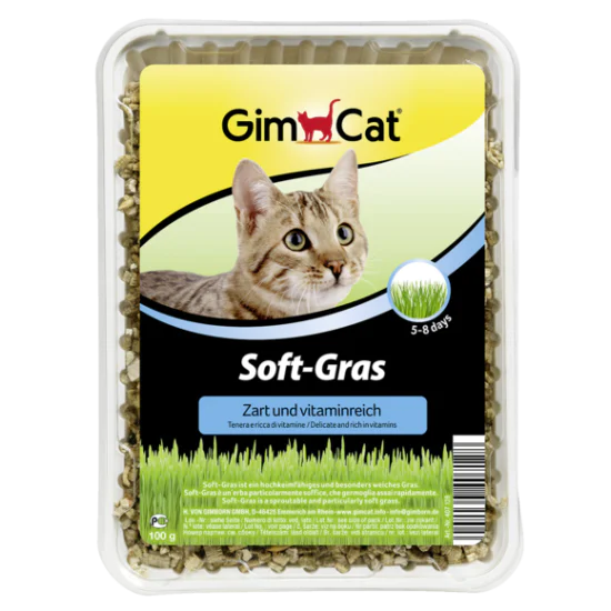 Gimcat Soft-Gras - nežna trava za mačke 100g