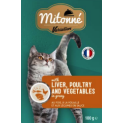 Mittone - komadići jetre i živine sa povrćem u sosu 22x 100gr 